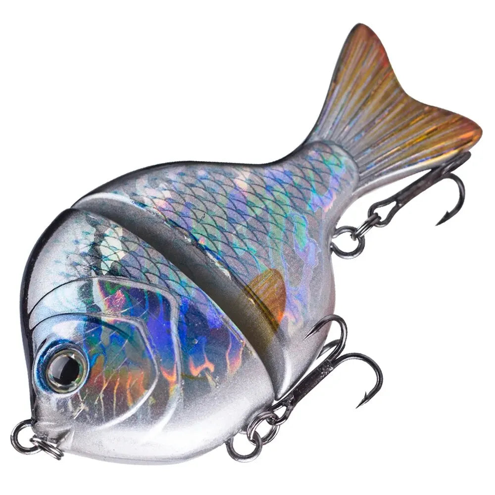 FISH PIERCING 1PCS 9CM 34.5G Glide Bait Single-jointed Plastic Swimbait Sunfish Fishing Bass Lures