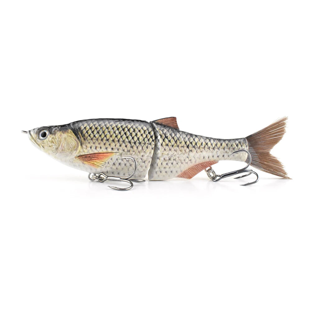 FISH PIERCING ODS 3D Multi Jointed Bait Fishing Swimbait 2 Segment Glide S Swimming Trout Fresh Water Slow Sink Fish Bait