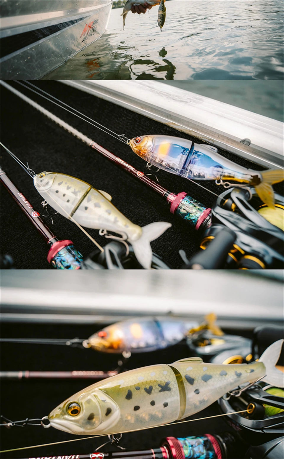 FISH PIERCING LURES 145mm/35g Slow-Sinking Pencil Lure - 2-Section Swimbait for Trout/Bass, Long Casting & Lifelike Action Glidebait