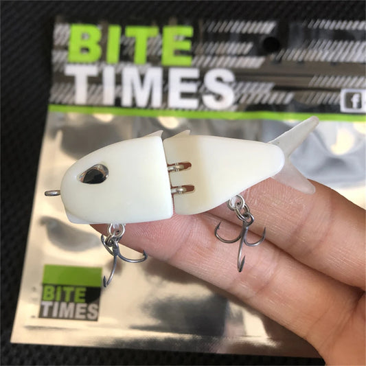 FISH PIERCING 1PCS LURETV MM60 Fishing Lure Slow Sinking Swimbait Realistic Jointed Bait 3D Eyes PVC Material for Bass & Predator Fishing