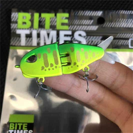 FISH PIERCING 1PCS LURETV MM60 Fishing Lure Slow Sinking Swimbait Realistic Jointed Bait 3D Eyes PVC Material for Bass & Predator Fishing
