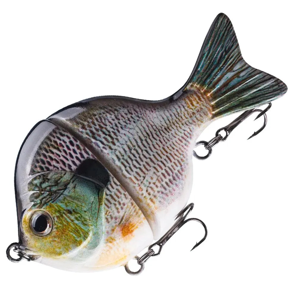 FISH PIERCING 1PCS 9CM 34.5G Glide Bait Single-jointed Plastic Swimbait Sunfish Fishing Bass Lures