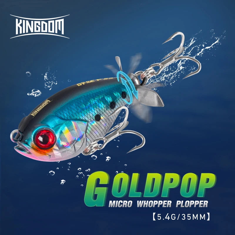 FISH PIERCING LURES Propeller Topwater Popper Fishing Lure 35mm 5.4g Wobblers Artificial Hard Baits For Trout Pike Bass Floating Pencil