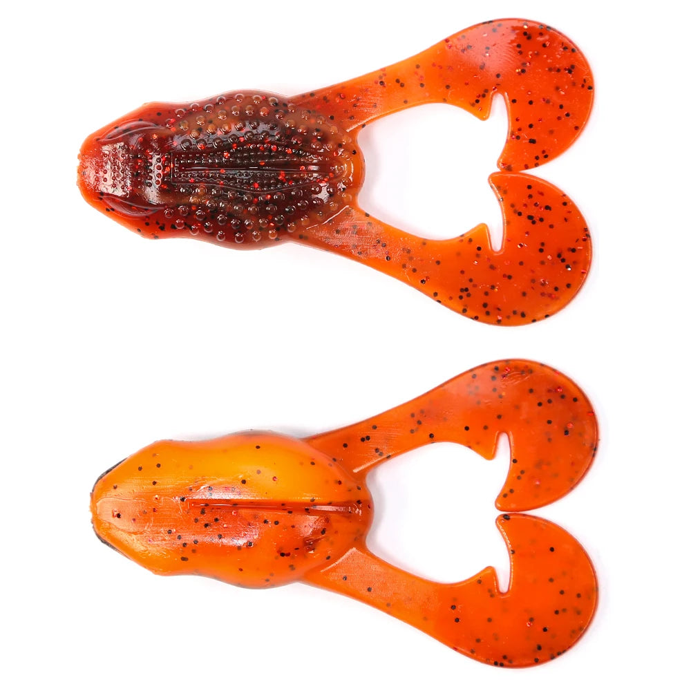 FISH PIERCING 73mm Floating Soft Fishing Lure Frog Baits Trout Bass Lure Silicone Swimbait Jigging Wobblers For Pike Artifical Rubber Bait