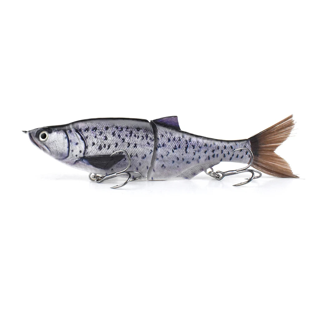 FISH PIERCING ODS 3D Multi Jointed Bait Fishing Swimbait 2 Segment Glide S Swimming Trout Fresh Water Slow Sink Fish Bait