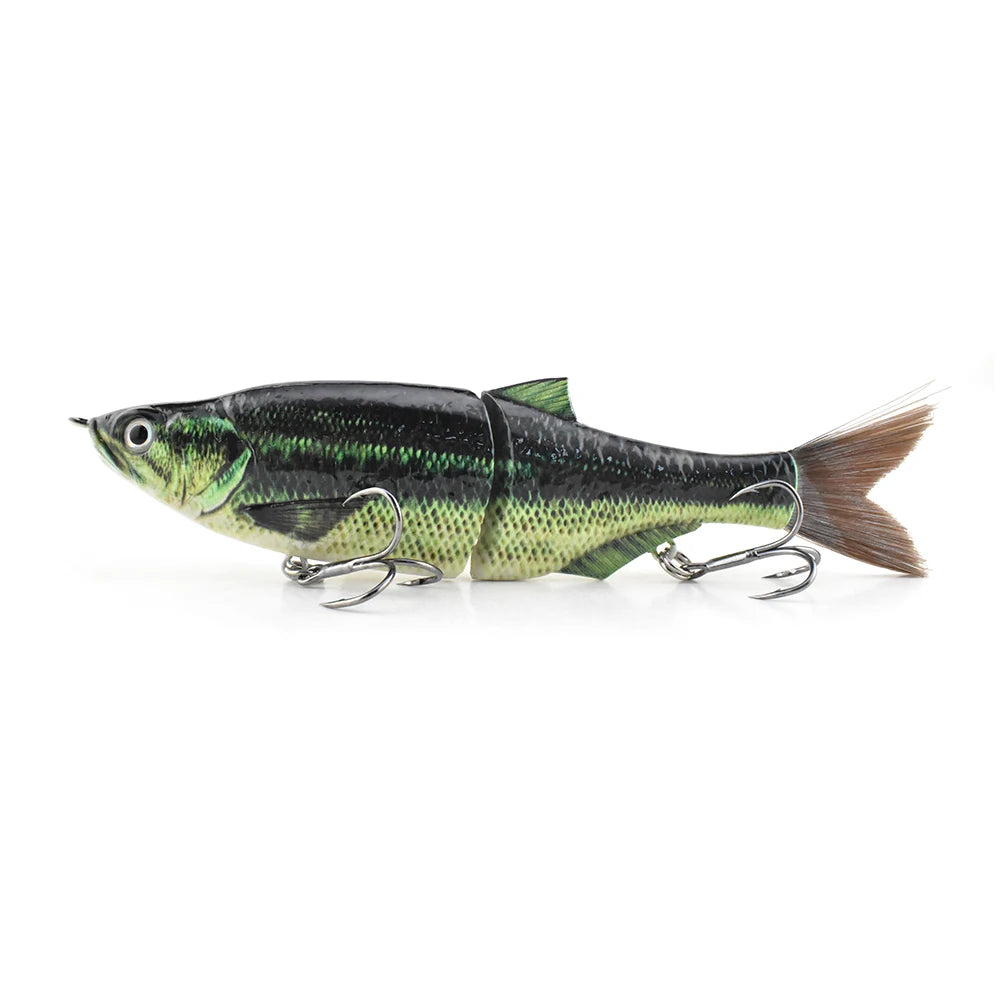 FISH PIERCING ODS 3D Multi Jointed Bait Fishing Swimbait 2 Segment Glide S Swimming Trout Fresh Water Slow Sink Fish Bait