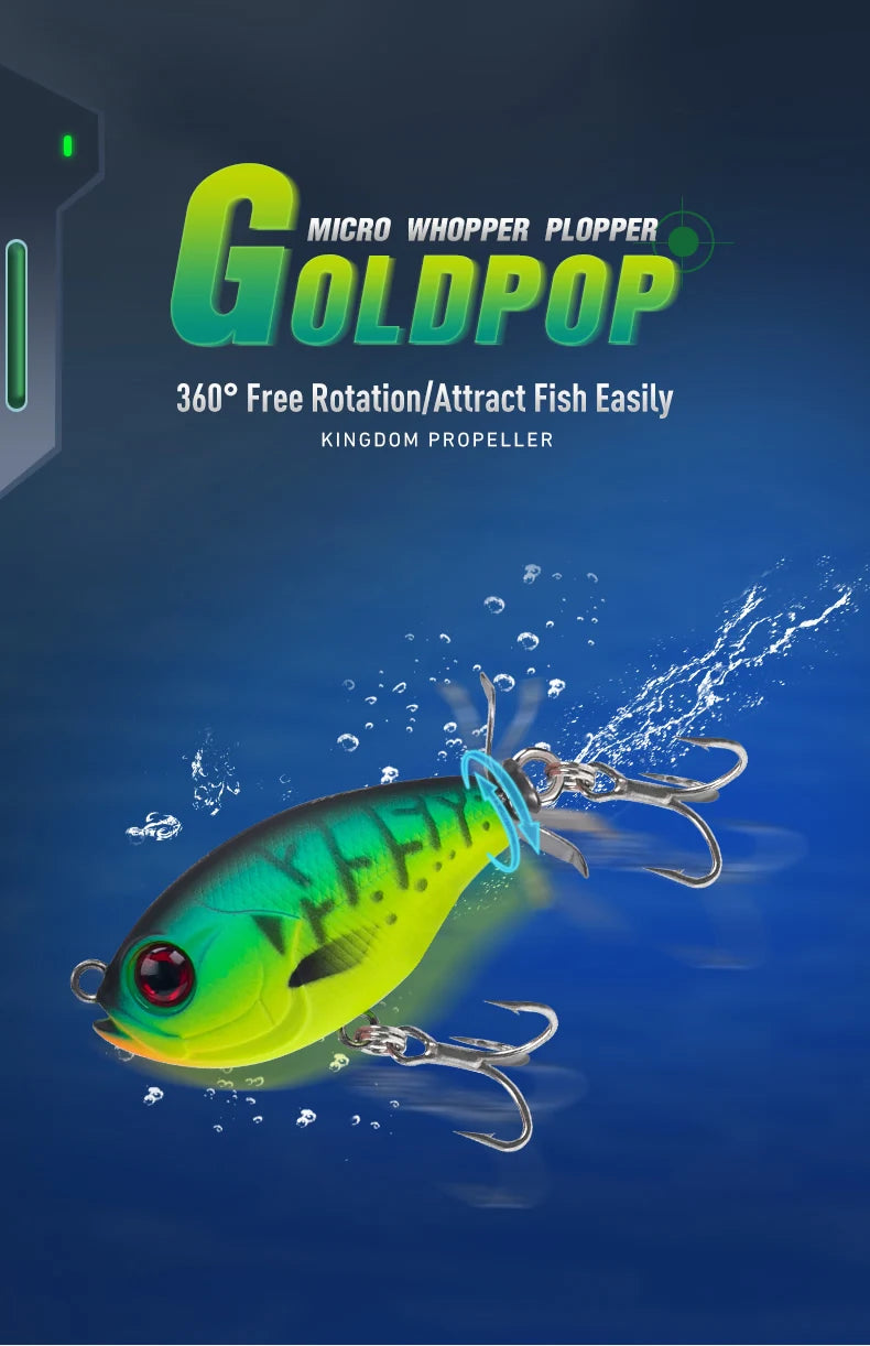 FISH PIERCING LURES Propeller Topwater Popper Fishing Lure 35mm 5.4g Wobblers Artificial Hard Baits For Trout Pike Bass Floating Pencil