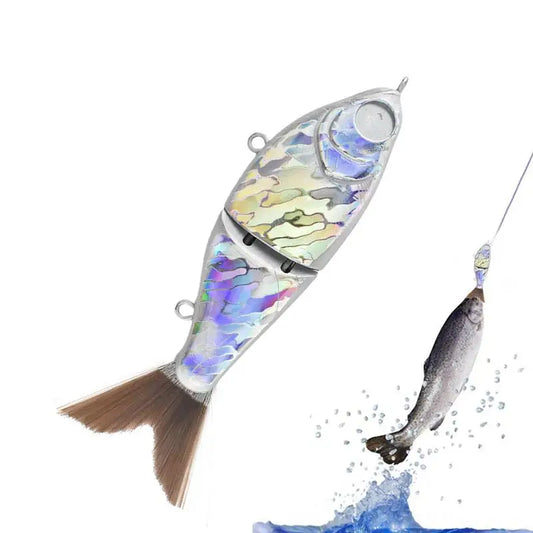 FISH PIERCING 12cm  Unpainted Glider Swimbait Blank Artificial Slow Sinking Swim Bait DIY Pike Fishing Lures Rattles Glide Bait
