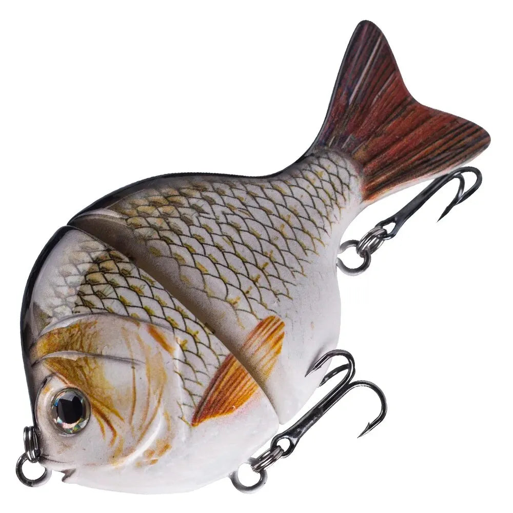 FISH PIERCING 1PCS 9CM 34.5G Glide Bait Single-jointed Plastic Swimbait Sunfish Fishing Bass Lures