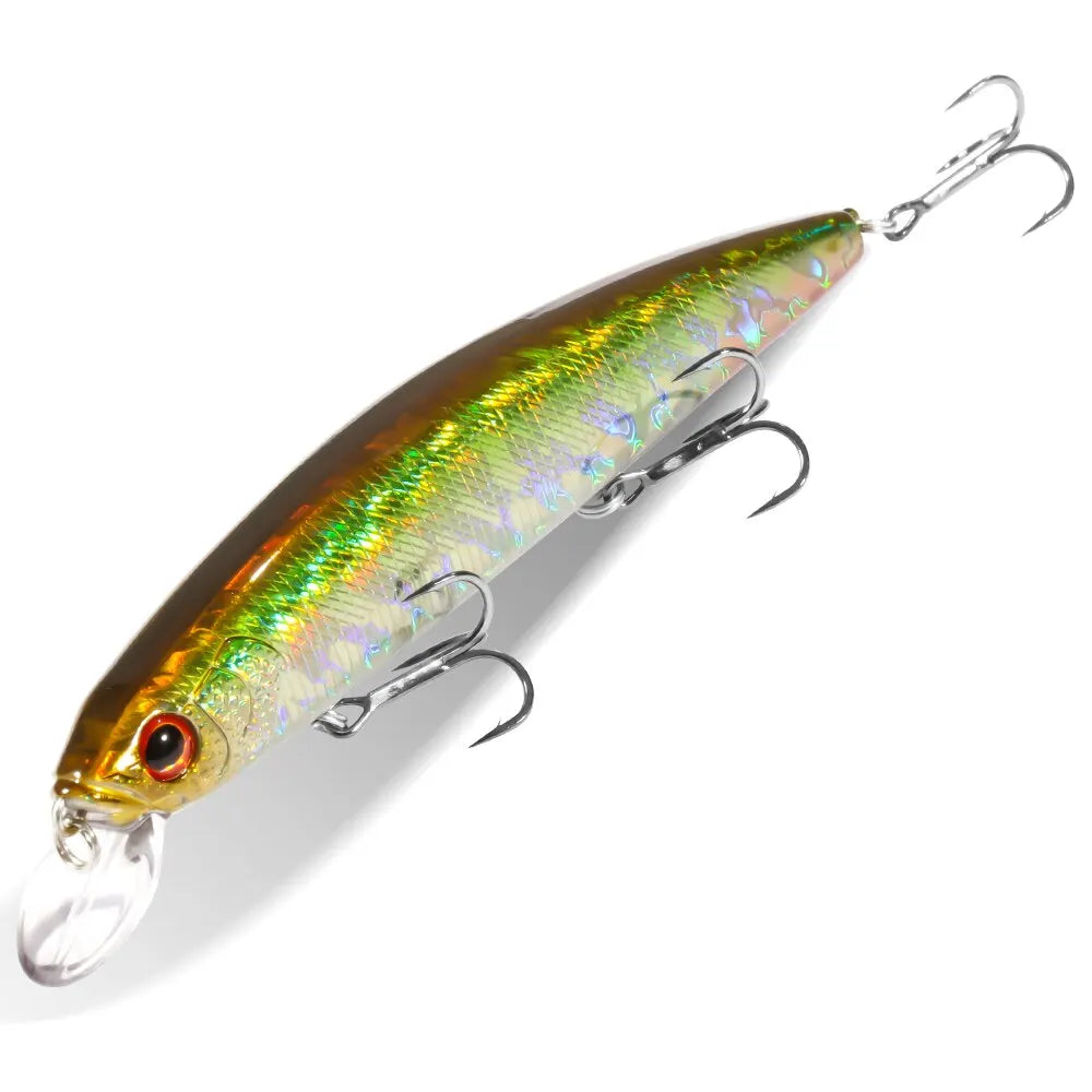FISH PIERCING LURES Suspension Minnow 14cm 24g Fishing Lure Top Water Weight System Hard Pesca Strong Treble Hooks Wobbler Jerkbait Swimbait Bait