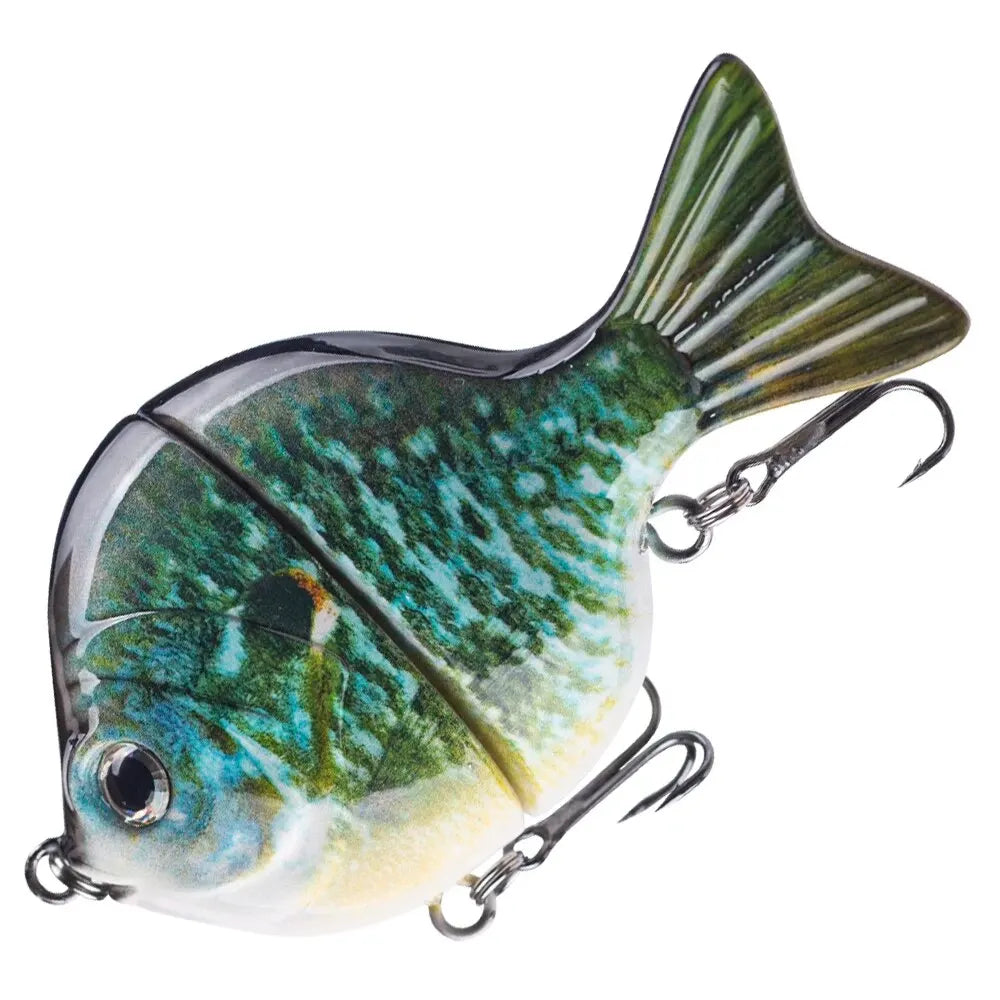 FISH PIERCING 1PCS 9CM 34.5G Glide Bait Single-jointed Plastic Swimbait Sunfish Fishing Bass Lures