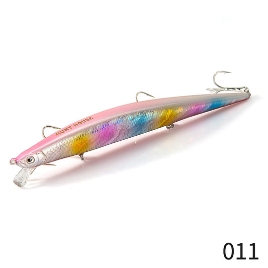 FISH PIERCING LURES Slim Minnow Flyer Fishing Lure Long Casting Sinking Hard Bait 175mm 34g Pesca Jerkbaits Seabass Pike Tackle