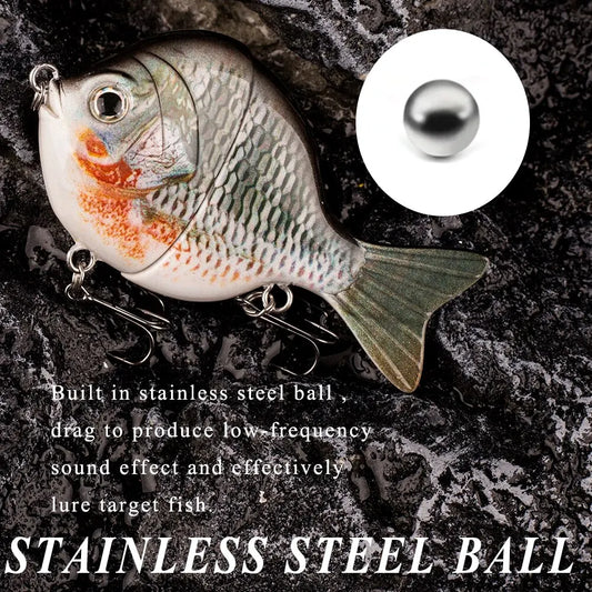 FISH PIERCING 1PCS 9CM 34.5G Glide Bait Single-jointed Plastic Swimbait Sunfish Fishing Bass Lures